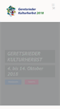 Mobile Screenshot of kulturherbst-geretsried.de